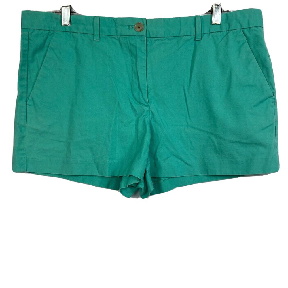 Khaki's By Gap Shorts Womens Sz 12R‎ Aqua Green Cotton Summer Chino